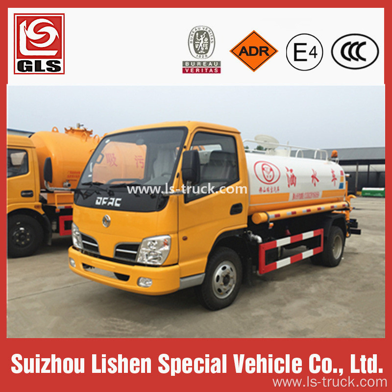 Light Truck DFAC 4m³ Water Tank Truck