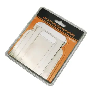 Reusable 4pcs full metal scraper putty knife set