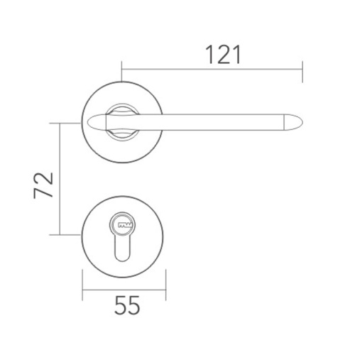 Гладкий буфер молчаливый дверной замок