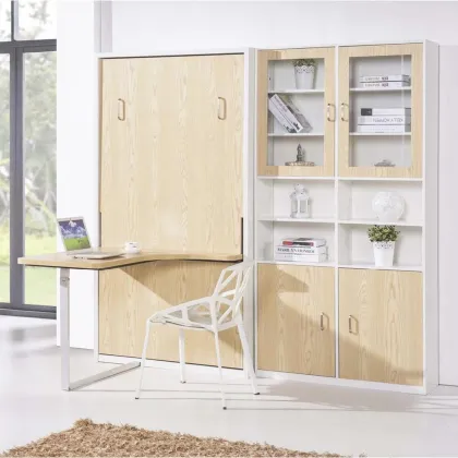 Smart Furniture: New Design Wood Murphy Bed - Folding Wall Bed Set