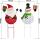 25 &quot;x 11&quot; Schneemann und Santa Yard Schilder