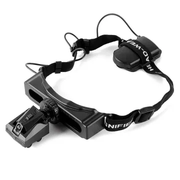 5X10X15X20X LED Head Magnifying Lamp - Customizable Logo Helmet Magnifier