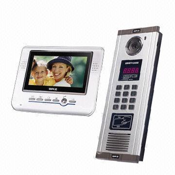 Two Wires IR CCD Camera Video Door Phone System for Multi-apartment with ID Card Reader