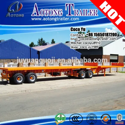 tandem trailer dolly 3 axles 20ft container interlink skeleton super link trailer for sale