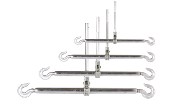 Double Hook tightener for wire 10-80KN