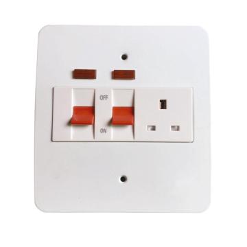 White 45A Kitchen Cooker Switch