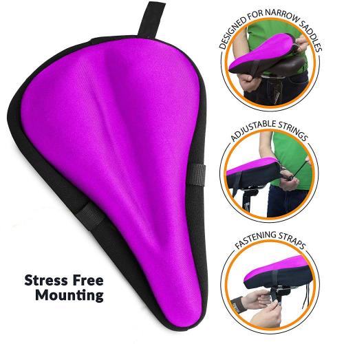 Bike Seat Cover Fits Cruiser and Stationary Bikes