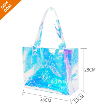 Beg membeli -belah PVC tote holografik yang disesuaikan - Kilang borong dengan harga murah