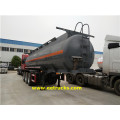 3 Axle 19000 lita za sulfuric acid trailer tankers