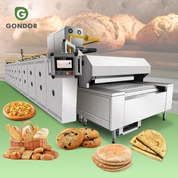 Used Gas Tunnel Rack Oven for Bread and Cake with Industrial Overhead Small Conveyor Belt