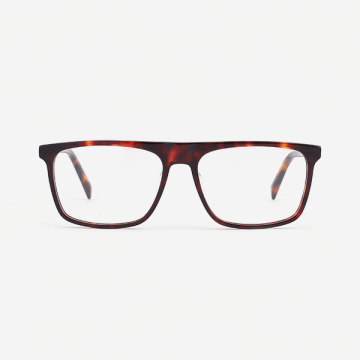 Rectangular Hand-made Men's Optical Frames 21A3113