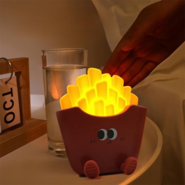 Cute French Fries Cartoon with Night Light Charging