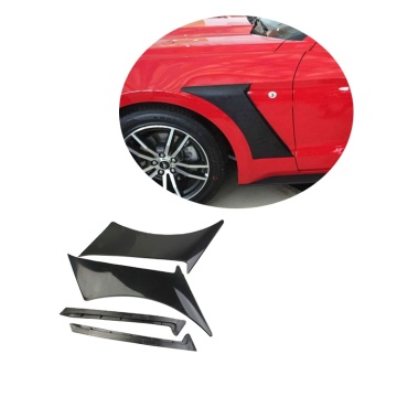 GT350 Black Front Fender Side Scoops Cover för 2015-2022 Ford Mustang-tillbehör