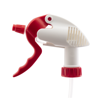 Pulverizador de gatilho de plástico PP vermelho 28/400