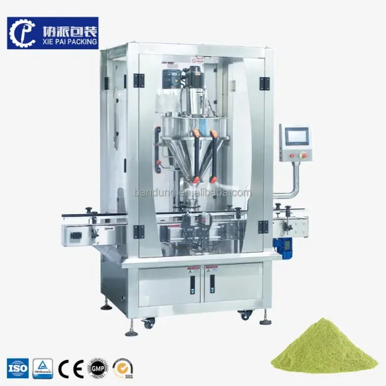 Full Automatic Screw Feeder Filling Packing Machine for Calcium Bleach Washing Powder
