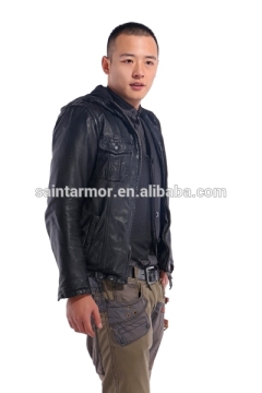 Polymer resin soft stab resistant jacket+safety jacket