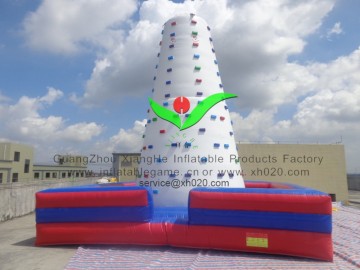 Kids favorite PVC Tarpaulin backyard inflatable rock climbing wall