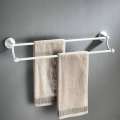 Material de cobre blanco toallero de barra doble blanco baño para hornear pintura blanca colgante de baño