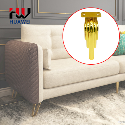 الجملة 160mm ضوء فاخر الذهب أرجل أريكة معدنية