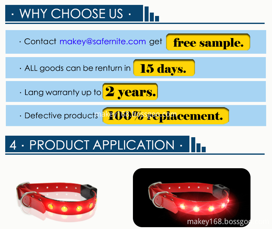 Flashing Led Pet Dog Collar Flashing Led Pet Dog Collar