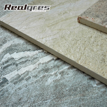 Rock surface glazed porcelain wall tile design for interior decoration building materials