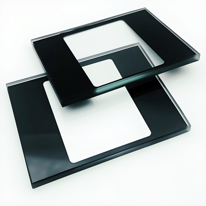 3,2 mm emoldurado por porta pintada de vidro temperado Applosão