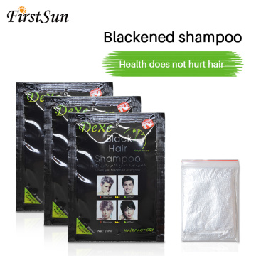 5pcs/set Dexe Black Hair Shampoo Hair Color Only 5 Minutes White Become Black Fast Hair Mask Dye Crayons for Temporary Hair Dye
