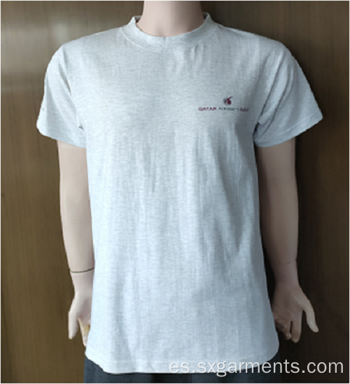 Camiseta de algodón 100% para hombres manga corta