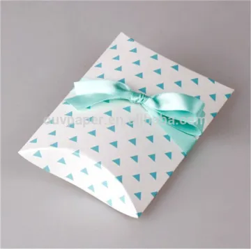 Custom Paper Pillow Boxes Small Gift Packaging