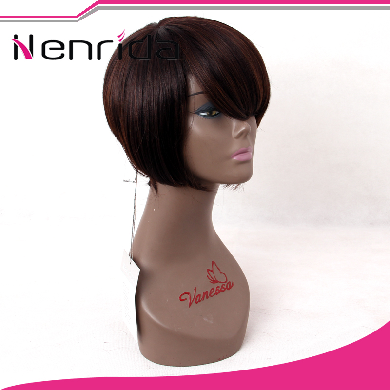 Wholesale Factory Price Synthetic Hair Wig for Black Women Short Style Straight Wig/Wigs