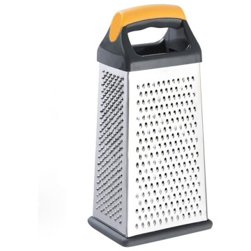Stainless Steel Vertical Zester with Handle: 4-Sided Cheese and Vegetable Grater for Kitchen - Top Seller