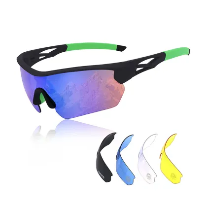 Fishing and Cycling Glasses - 5 Lens Protective Polarized Mountain Bike Sports Cycling Glasses