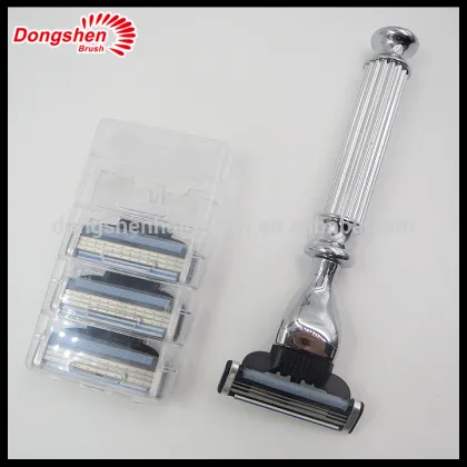 professional safety shaving razor,4 replaceable razor heads ,razors shaving