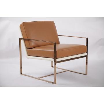 chaise d&#39;angles en acier inoxydable fini or