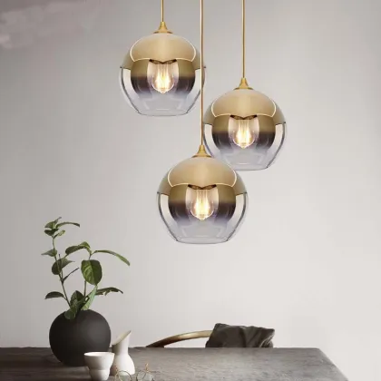 Nordic Glass Pendant Lamps for Kitchen Island Lighting