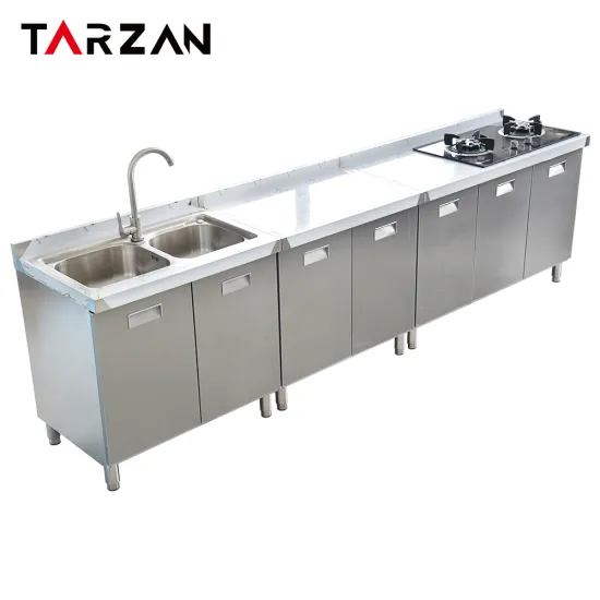 Commercial-grade 304 Stainless Steel Kitchen Cabinets: Efficient Storage Solutions for Optimized Space