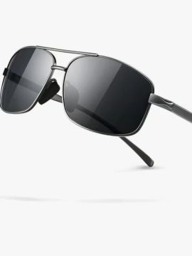 Ultra Lightweight Rectangular Polarized Sunglasses