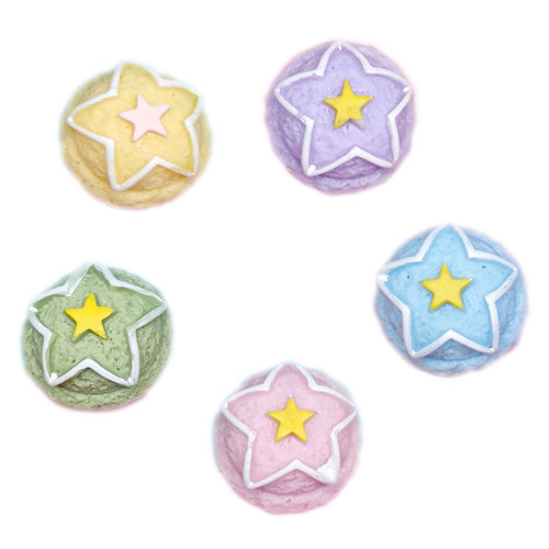 Resin Star Ice Cream Cabochon Flat Back Simulation Sweet Food Pendants Phone Case Embellishment Jewelry DIY Accessories