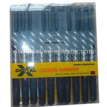 Nontoxic CD Marker Pen with Two Tips