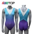 Body da danza senza maniche personalizzati all'ingrosso con strass