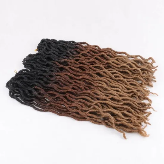 10pieces=1parcel Ship BY DHL  Ombre Faux Locs Curly 20" 24roots Soft Crochet Braids Dread Gypsy Locs hair Extensions