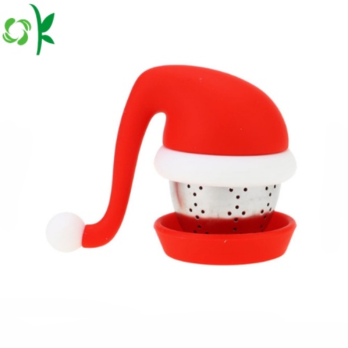 Food Grade Christmas Silicone Tea Infuser voor op reis