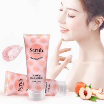 Wholesale Deep Cleansing Moisturizing Exfoliating Body Scrub with Niacinamide and Peach Whitening