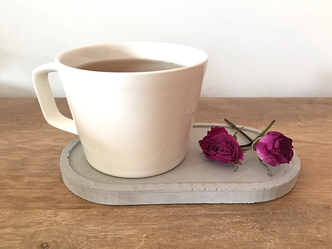 Minimal Design Home Decor Concrete Jewelry Plate