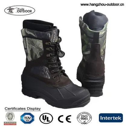 Casual Insulated Camo Pac Boots for Men - Comfortable Winter Snow Boots