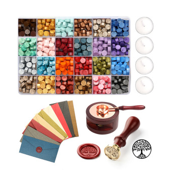 Cylinder engraving custom handle wax stamp set