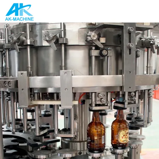 Bottle Glass For Beer Filling Machine with Great Capping and Carton Packaging