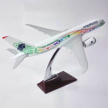 34 cm 1/185 Skala Aeromexico Boeing 787 Płaszczyzna modelu żywicy dla ozdoby stacjonarnej