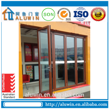 China supplier double glazed aluminum restaurant entry casement door