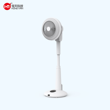HONETIAN LED display remote control auto oscillation night light 12 speeds 4 modes 12 timer 6 inches DC circulator stand fan